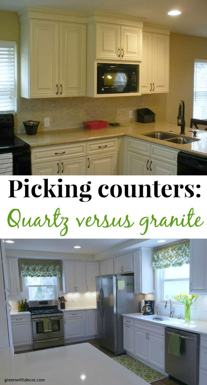 Tips for picking countertops: Benefits of quartz versus granite| Green With Decor