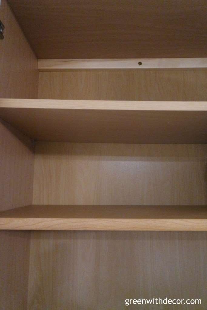 How to Add Extra Shelves to Kitchen Cabinets - H2OBungalow