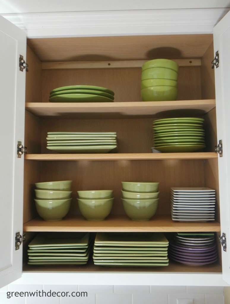 Get extra storage in the kitchen cabinets – Green With Decor