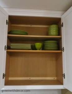 Get extra storage in the kitchen cabinets – Green With Decor