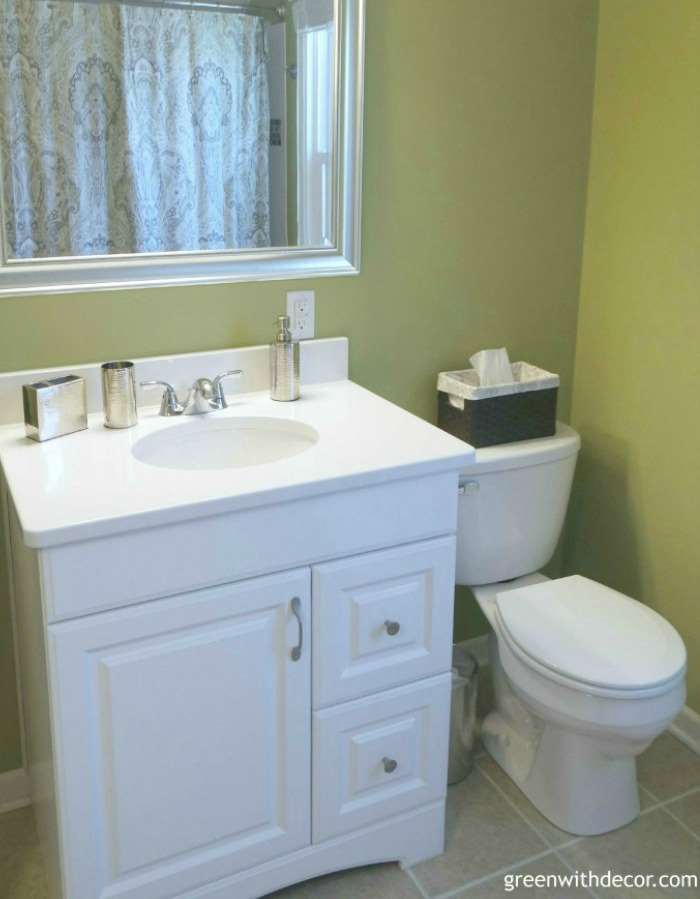 10 design tips for a bathroom renovation – some great tips like vanity height! | Green With Decor