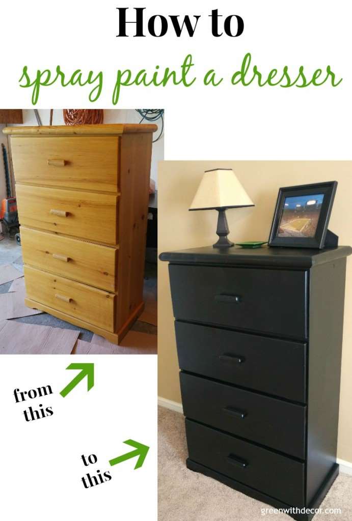 How To Paint A Dresser Green With Decor