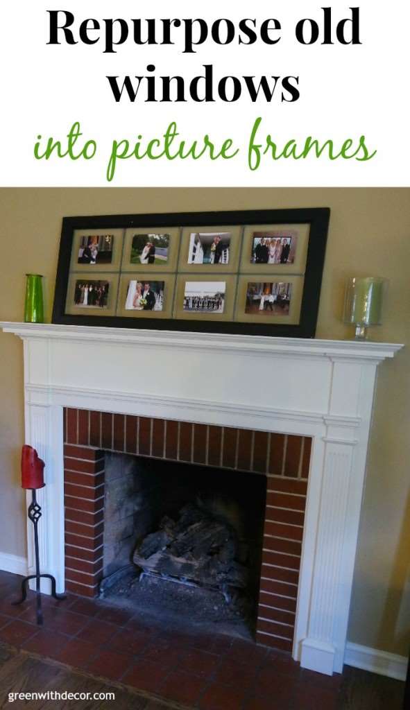 Repurpose old windows into picture frames – I love these! | Green With Decor