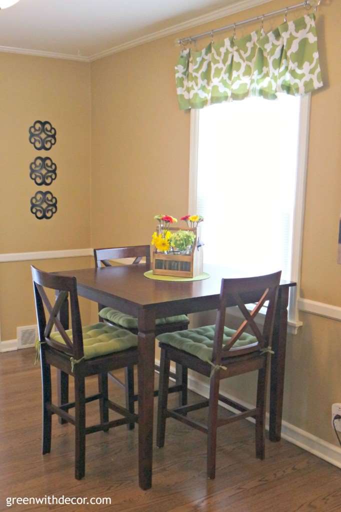 A fast and easy way to fix nicks in furniture. I fixed my dining room table in 10 minutes! | Green With Decor