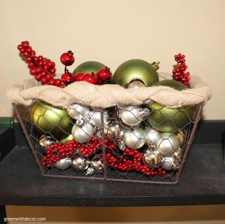 Tips for styling a ladder shelf for Christmas Green With Decor