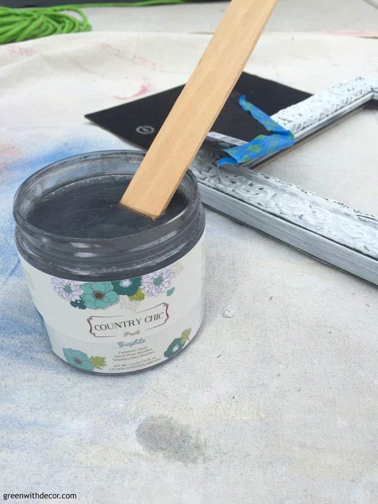 How to add glaze to painted pieces. This tutorial is so easy, I have to find something to paint and glaze now! | Green With Decor 