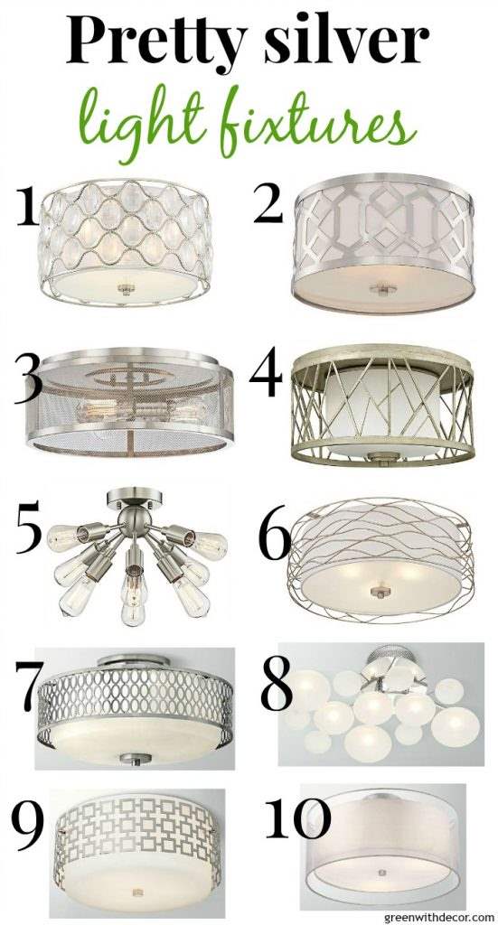 10 pretty silver light fixtures – Green With Decor