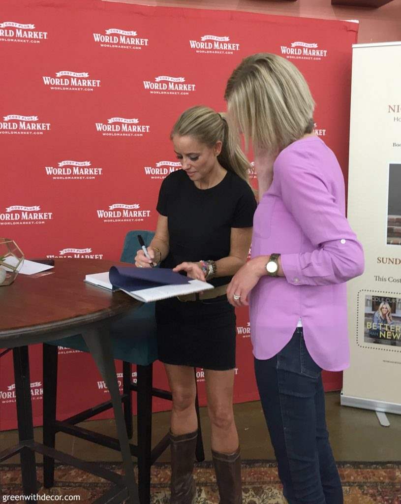 Meeting Nicole Curtis at a World Market store event! 