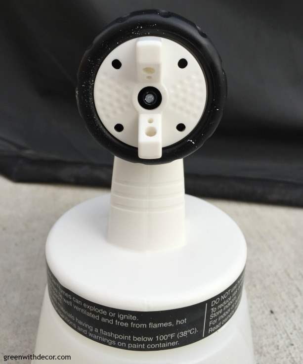 How to use a paint sprayer to give rocking chairs a new coat of paint. I had no idea using a paint sprayer was this easy, this tutorial is so helpful! I need to get a paint sprayer!