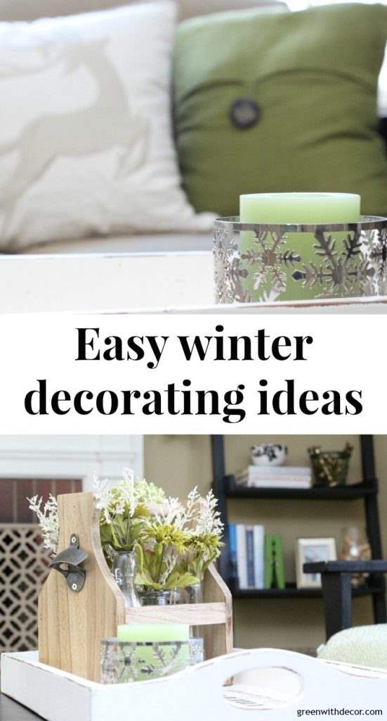 Easy winter decorating ideas that don’t cost much and look great. Love her ideas, I need to remember some of these for winter.
