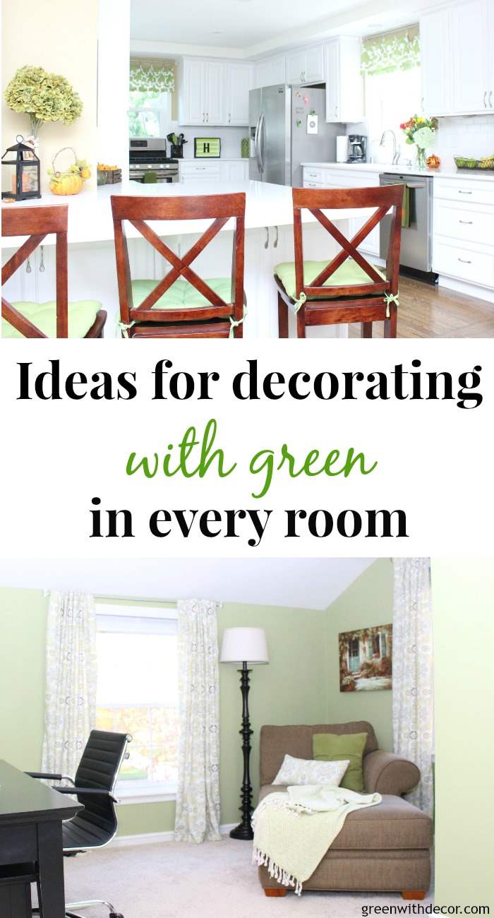 Decorating with Greenery, Pantone’s color of the year - Green With Decor