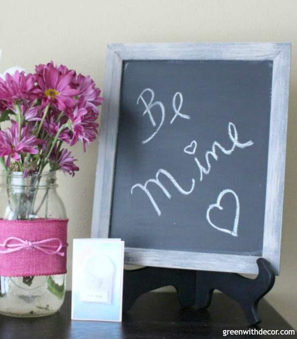 Turn an old frame into a chalkboard