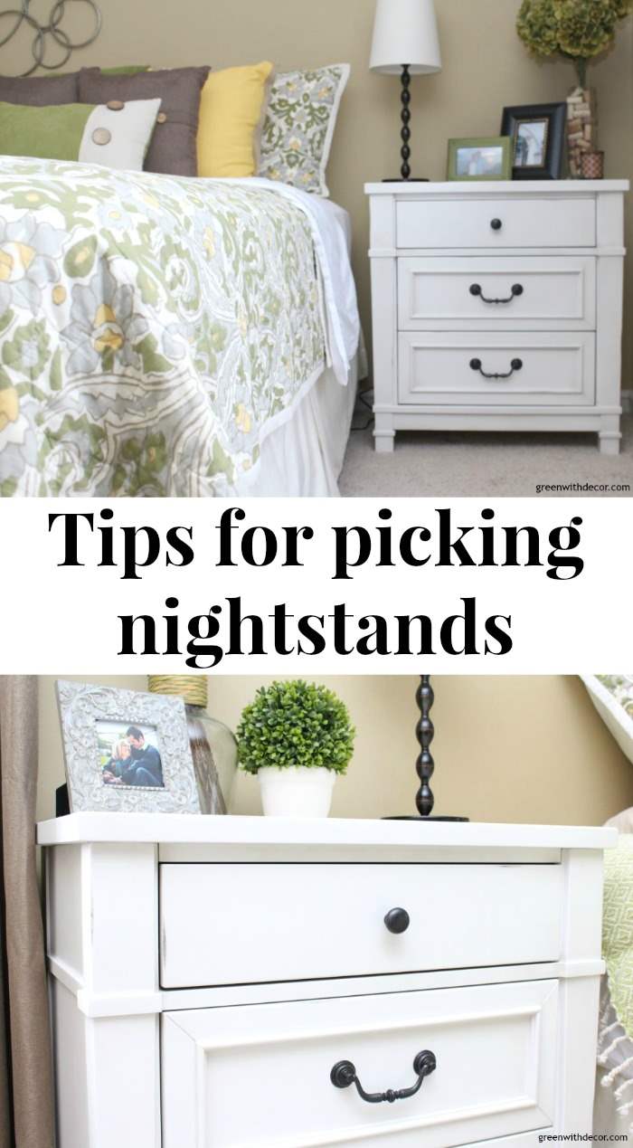 Picking pretty new nightstands + keep them organized Green With Decor