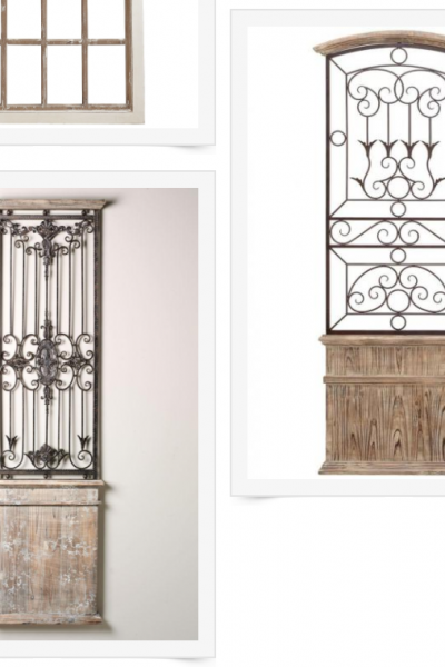Gorgeous wood and metal wall gate options
