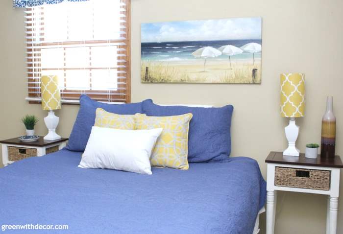 A list of the best tan paint colors – Whole Wheat in a coastal bedroom