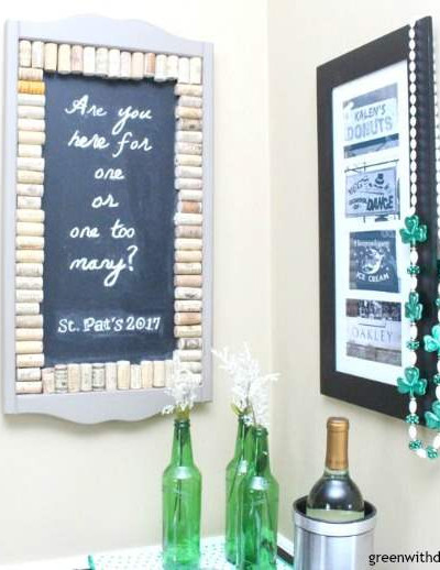 The easiest way to get perfect chalkboard letters - a great DIY idea so you can swap out the chalkboard message for each season! No more struggling to get great chalkboard letters on a chalkboard!