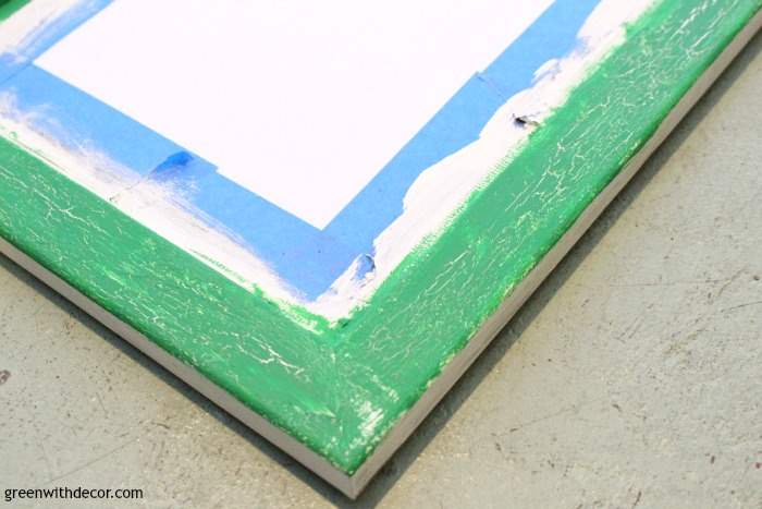 How to crackle paint with a heat gun - Green With Decor