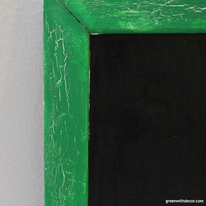 How to crackle paint with a heat gun - Green With Decor