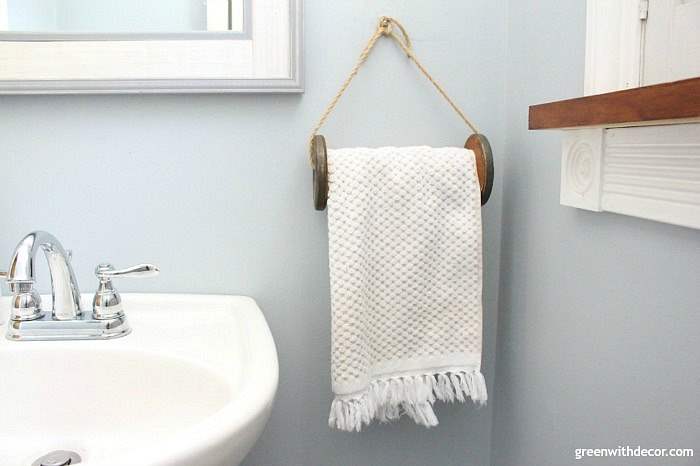 Farmhouse Style: DIY Towel Rack (Using Scrap Wood!) - Her Happy Home