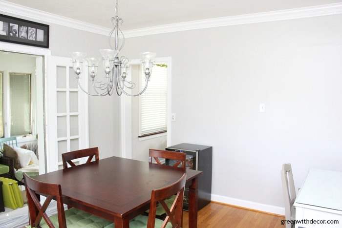 The Painted Dining Room Agreeable Gray Green With Decor