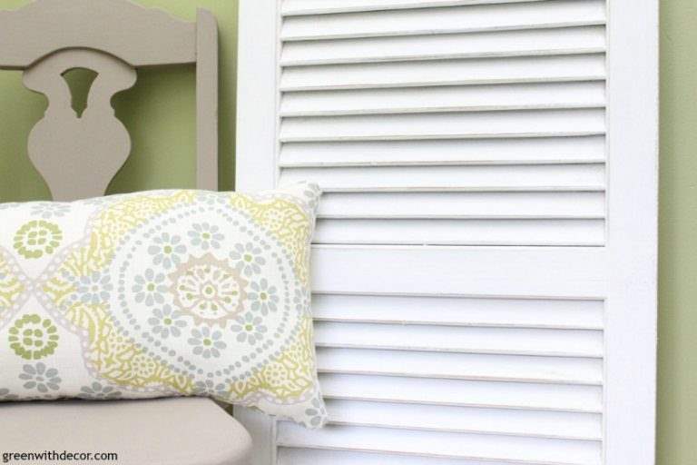 How to paint and distress an old shutter Green With Decor