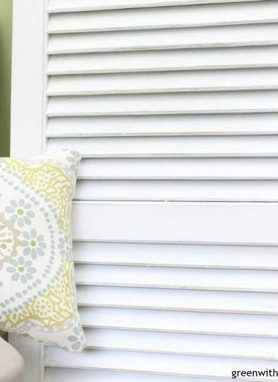 How to paint and distress an old shutter - a great tutorial for using Dixie Bell! paint and finishes!