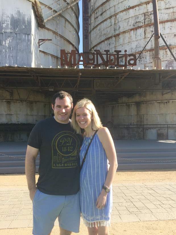 Our trip to Magnolia Market, hanging in the yard by the silos!