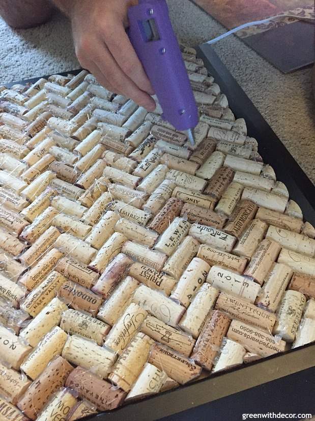 Make Your Own Cork Board with Wine Corks