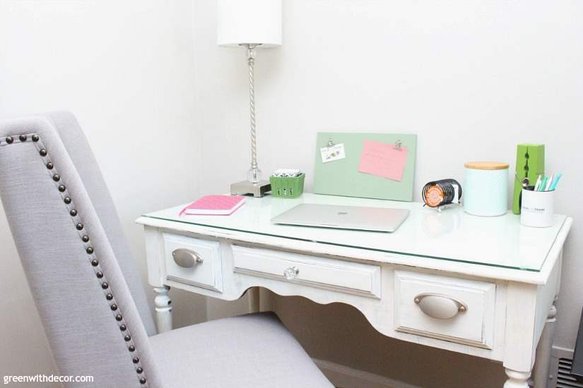 How to set up a home office you're comfortable in, even when you don't have an extra room for it. Plus a good tip for making a desk a few inches taller!