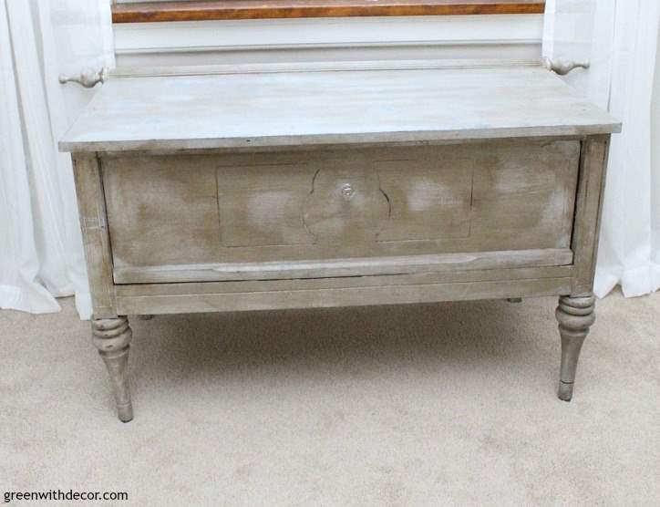 How to apply White Wax to complete a wood furniture makeover 