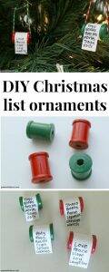 Make these DIY Christmas list ornaments  Green With Decor