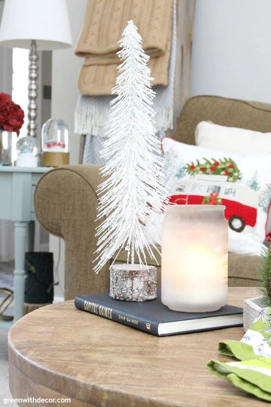 Updated Traditional Red And Green Christmas Living Room - Worthing Court