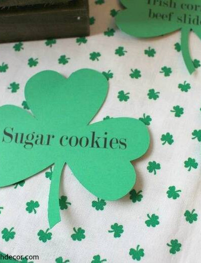 Ready for St. Patrick’s Day! Making food party labels with a Silhouette machine