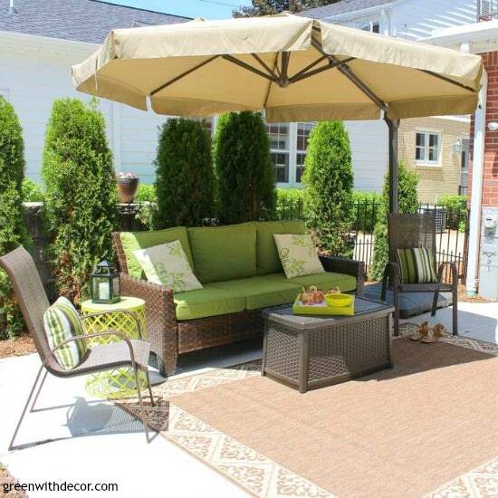 5 Easy Ways To Add Color To The Patio Green With Decor
