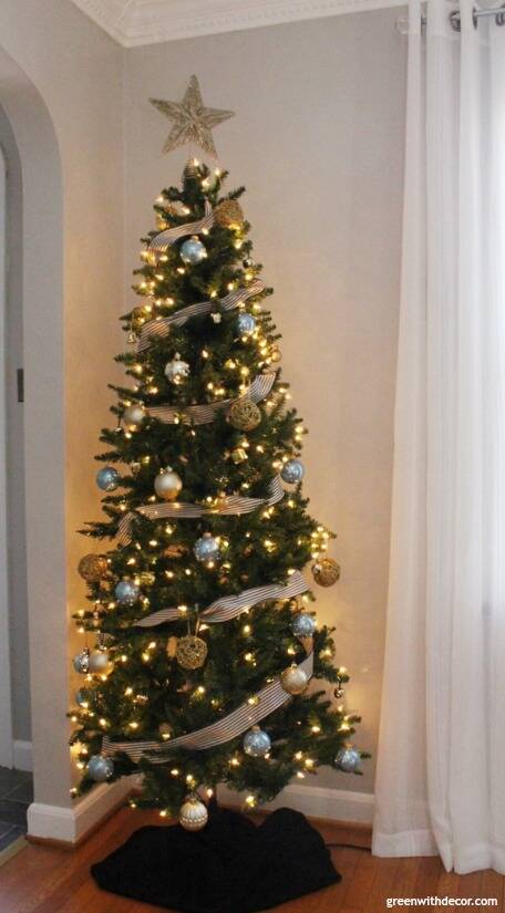 The black, gold and blue Christmas tree - Green With Decor