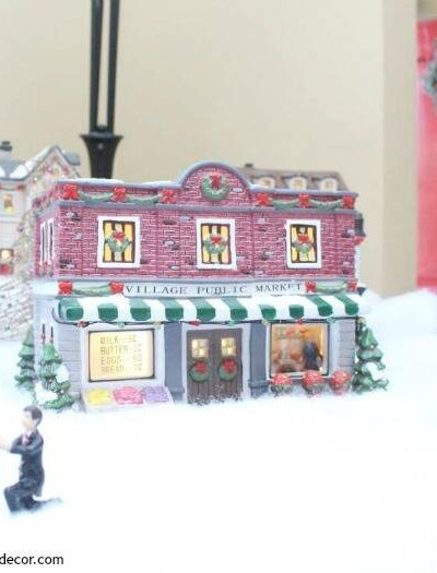 This blogger has such a great Christmas village. I love how she adds sentimental pieces each year and always on a budget. She even found a village piece at Goodwill – love her ideas!