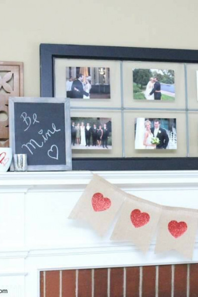 Set up a Valentine’s Day mantle with pieces you already have. Easy Valentine’s Day decorating ideas! Love how this blogger uses thrift store pieces and other everyday decor pieces to set up a pretty pink and neutral Valentine’s Day mantle!.