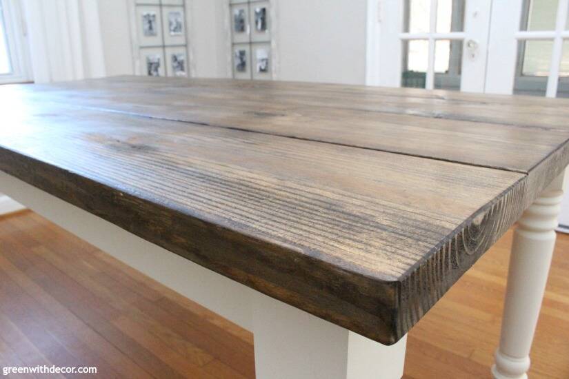 how to build a dining room table