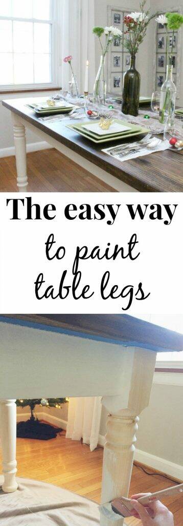 How To Paint Table Legs Green With Decor, Best Way To Paint Table Legs
