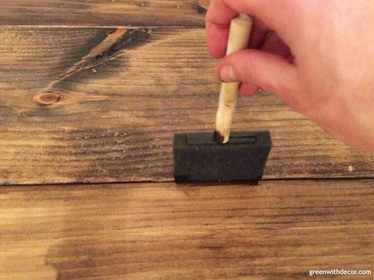 How to stain wood (even if it’s your first time!) Green With Decor