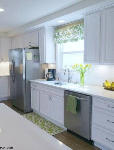 What's important when picking a kitchen faucet. Gorgeous white kitchen renovation!