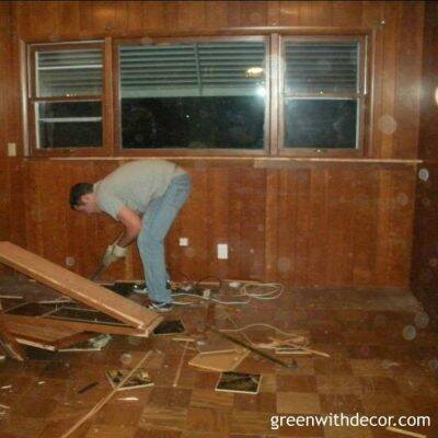 Family room renovation begins