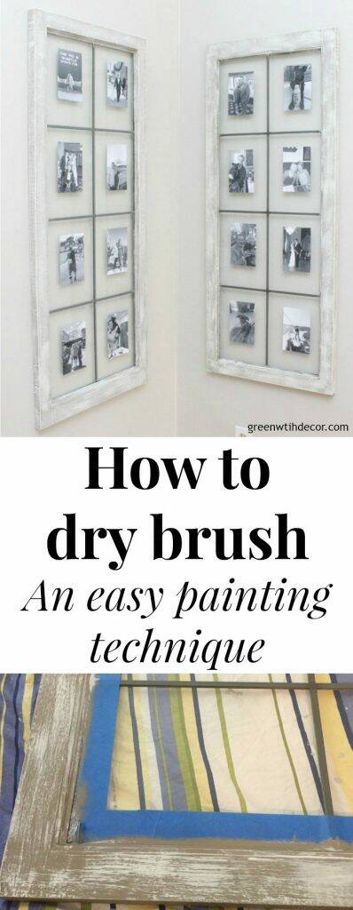 How to dry brush (an easy painting technique) - Green With Decor