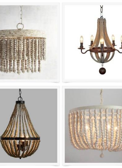 20 pretty budget-friendly wood chandeliers under $200 - such great light fixture options for the dining room or breakfast nook!