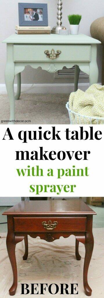 How to Use a Paint Sprayer for a Bold Furniture Makeover, Thrifty Decor  Chick