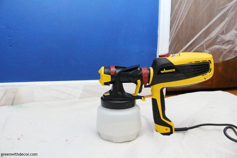 Blue Bedroom Wagner Paint Sprayer 