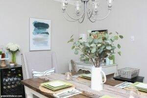 The coastal farmhouse dining room reveal - Green With Decor