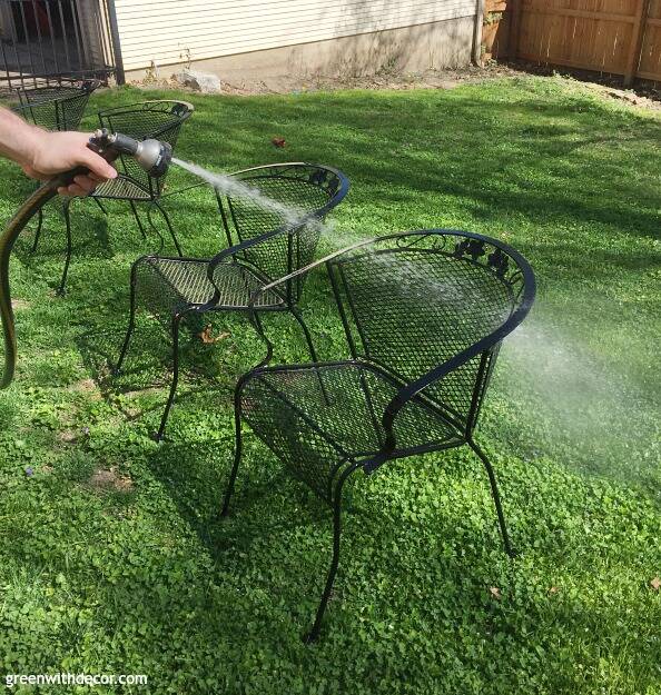 Painting metal deals lawn furniture