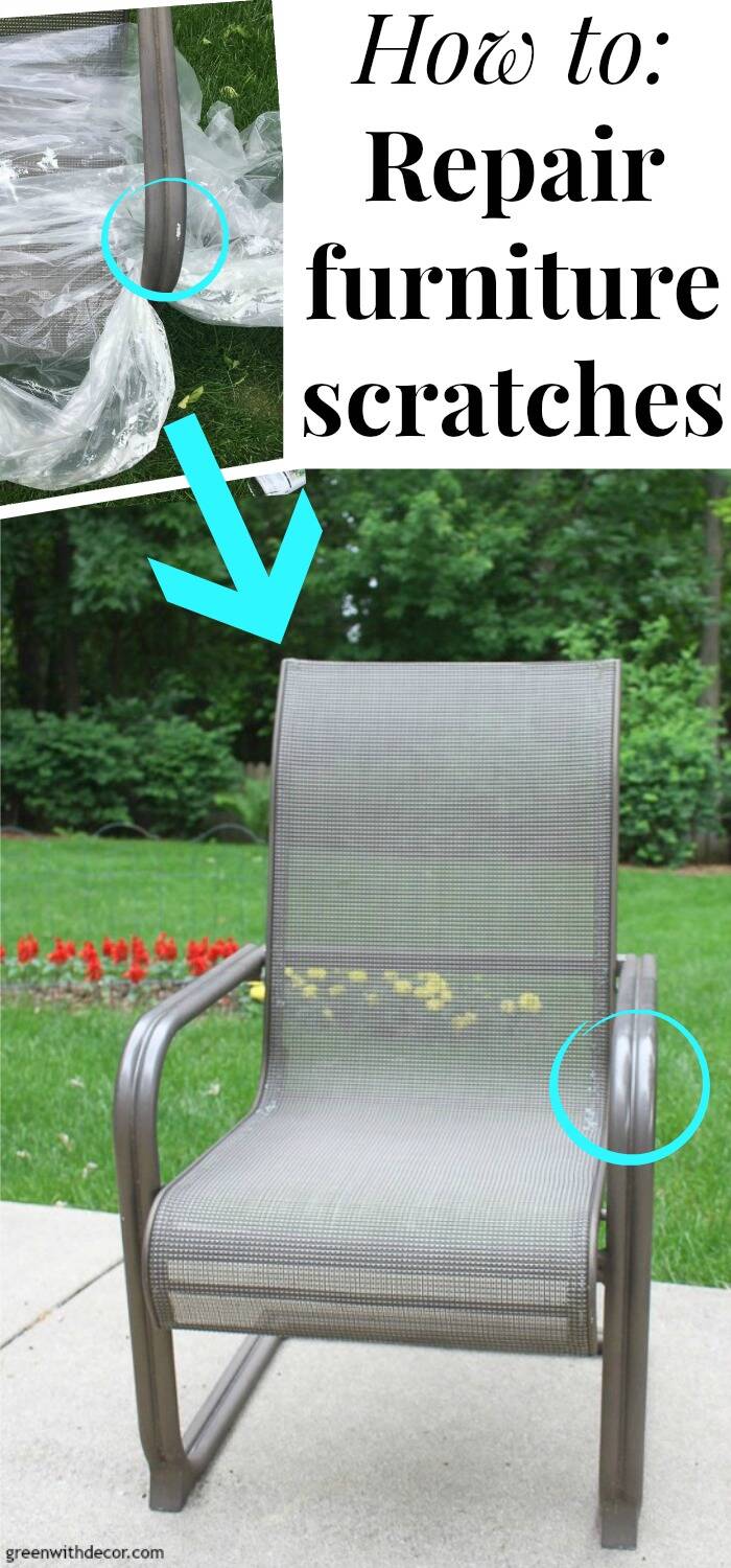 How to repair outdoor furniture scratches Green With Decor