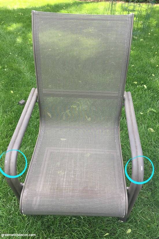 Repairing shop patio chairs